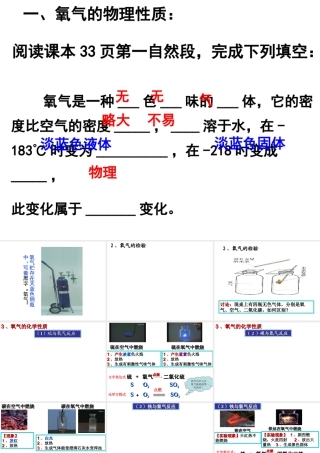 安徽省合肥市肥西县刘河乡九年级化学上册 2.2 氧气课件 （新版）新人教版-（新版）新人教版初中九年级上册化学课件