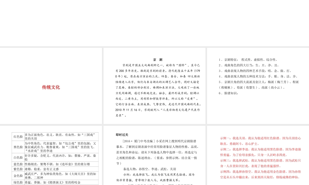 （临沂专版）中考语文 第一部分 系统复习 成绩基石 七下 传统文化课件-人教版初中九年级全册语文课件
