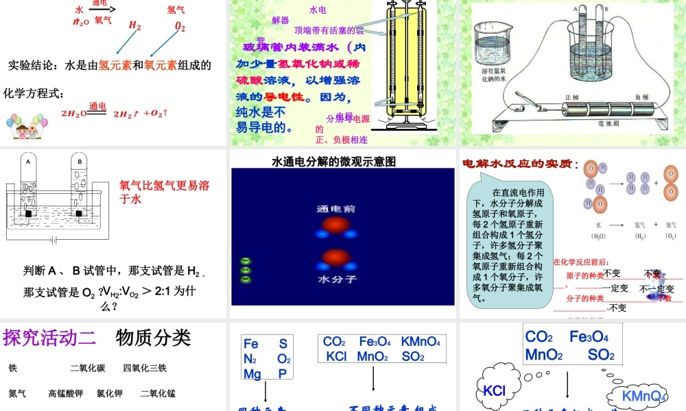 安徽省合肥市肥西县刘河乡九年级化学上册 第四单元 自然界的水 4.3 水的组成课件 （新版）新人教版-（新版）新人教版初中九年级上册化学课件