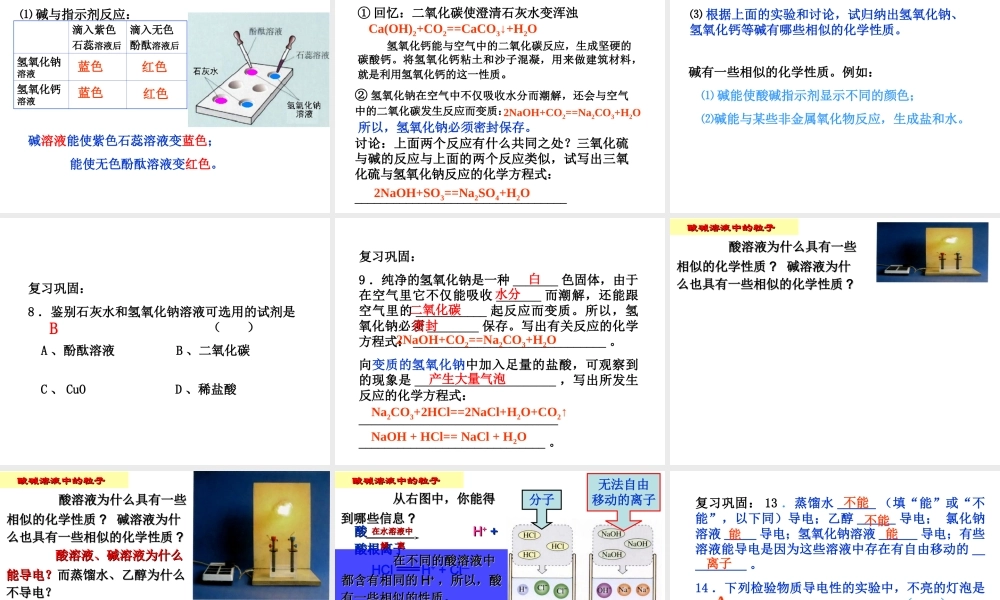 安徽省合肥市肥西县刘河乡九年级化学下册 10.1 常见的碱课件 （新版）新人教版-（新版）新人教版初中九年级下册化学课件