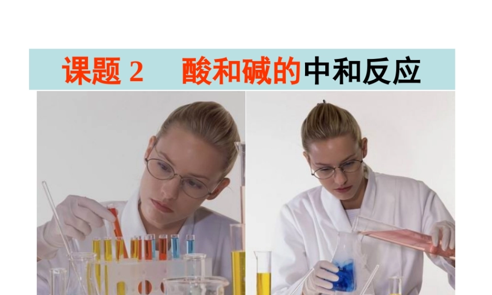 安徽省合肥市肥西县刘河乡九年级化学下册 10.2 酸碱中和反应课件 （新版）新人教版-（新版）新人教版初中九年级下册化学课件