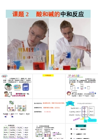 安徽省合肥市肥西县刘河乡九年级化学下册 10.2 酸碱中和反应课件 （新版）新人教版-（新版）新人教版初中九年级下册化学课件