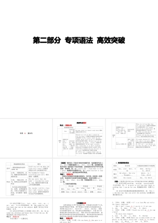 安徽省中考英语 第二部分 专题语法 高效突破 专项14 复合句课件-人教版初中九年级全册英语课件