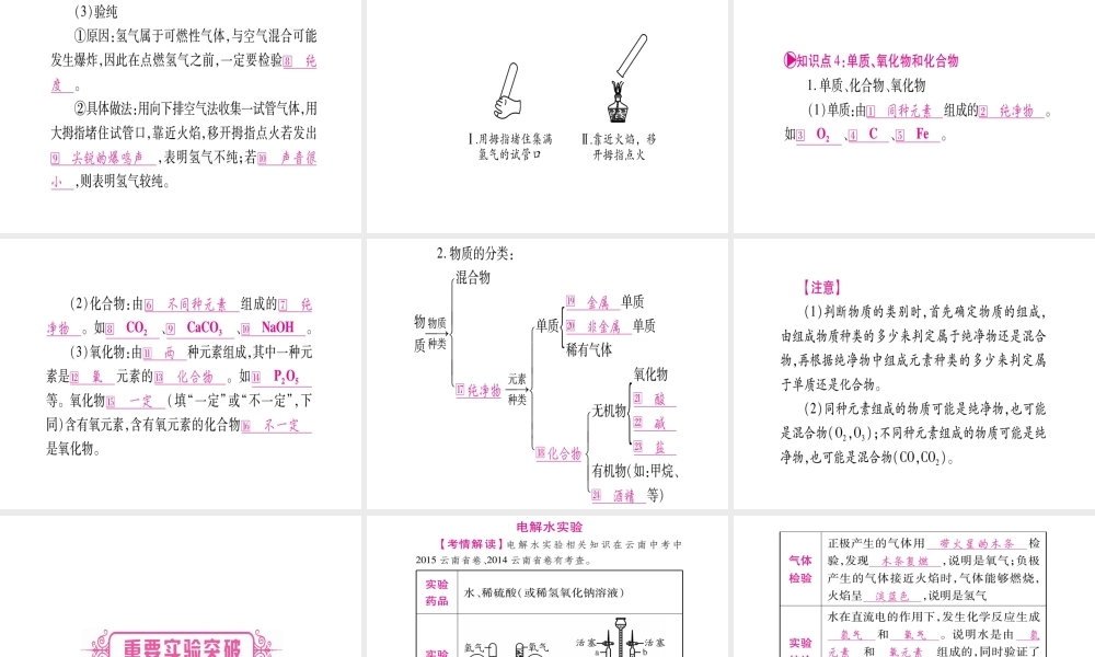 （云南专版）中考化学 第一部分 教材系统复习 第4单元 自然界的水教学讲解课件 新人教版-新人教版初中九年级全册化学课件