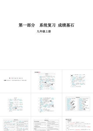 安徽省中考英语 第一部分 系统复习 成绩基石 九全 第23讲 课件-人教版初中九年级全册英语课件