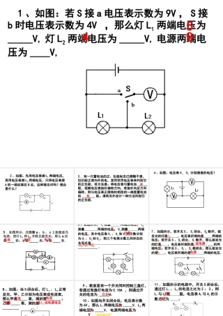安徽省中考物理 电路故障分析复习课件-人教版初中九年级全册物理课件