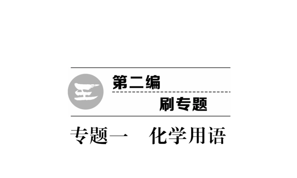 （云南专版）中考化学复习 第二编 专题1 化学用语（精练）课件-人教版初中九年级全册化学课件