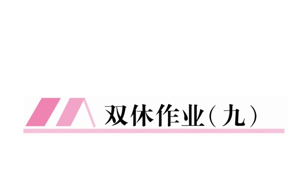 （云南专版）九年级语文上册 双休作业九课件 新人教版-新人教版初中九年级上册语文课件
