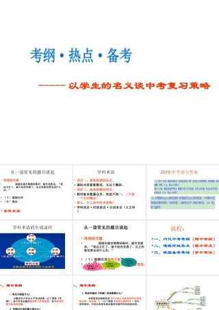 安徽省合肥市中考政治 考纲 热点 备考复习课件-人教版初中九年级全册政治课件