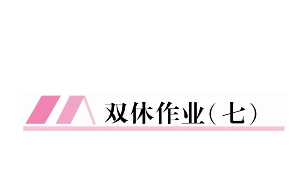 （云南专版）九年级语文上册 双休作业七课件 新人教版-新人教版初中九年级上册语文课件