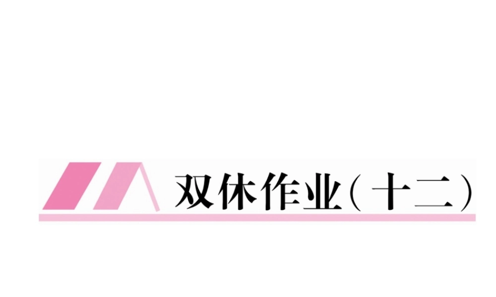 （云南专版）九年级语文上册 双休作业十二课件 新人教版-新人教版初中九年级上册语文课件