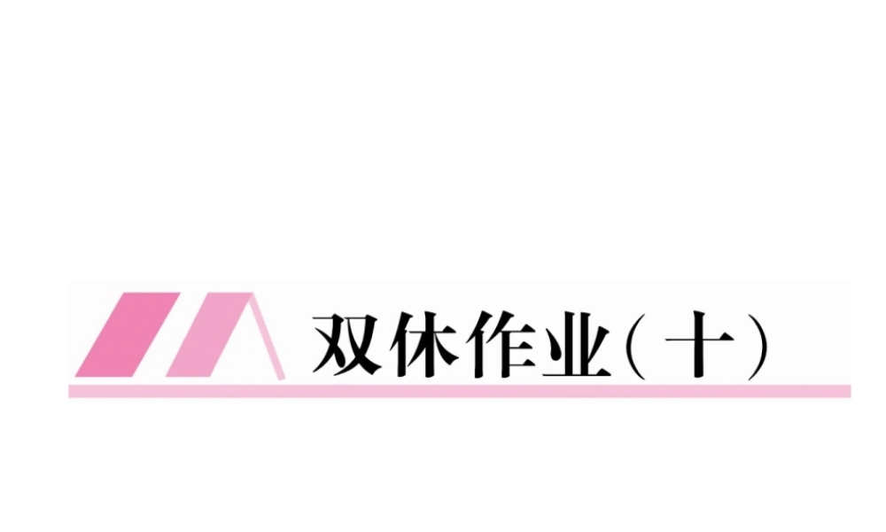 （云南专版）九年级语文上册 双休作业十课件 新人教版-新人教版初中九年级上册语文课件