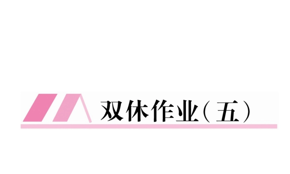（云南专版）九年级语文上册 双休作业五课件 新人教版-新人教版初中九年级上册语文课件