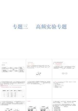 安徽省中考物理 题型训练（三）高频实验专题复习课件-人教版初中九年级全册物理课件