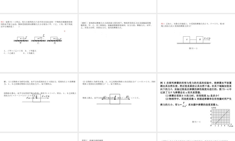 安徽省中考物理 题型训练（五）初高衔接专题复习课件-人教版初中九年级全册物理课件