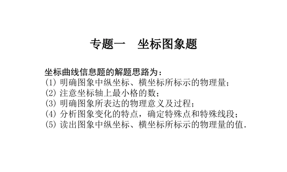 安徽省中考物理 专题复习一 坐标图象题课件-人教版初中九年级全册物理课件