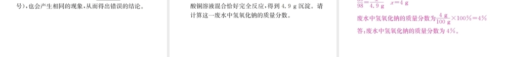 （云南专版）中考化学总复习 教材考点梳理 专项训练（二）酸、碱、盐综合集训课件-人教版初中九年级全册化学课件