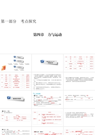 安徽省中考物理一轮复习 第4章 力与运动课件-人教版初中九年级全册物理课件
