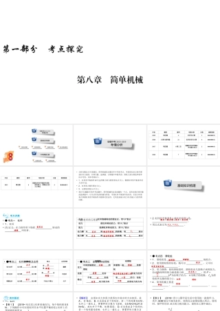 安徽省中考物理一轮复习 第8章 简单机械课件-人教版初中九年级全册物理课件