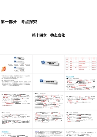 安徽省中考物理一轮复习 第14章 物态变化课件-人教版初中九年级全册物理课件
