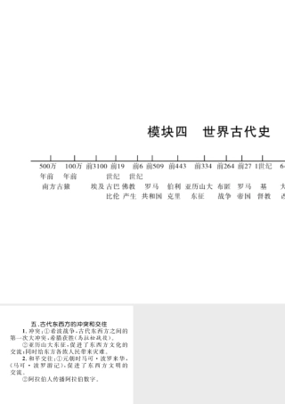 （云南专版）中考历史复习 背记手册 模块4 世界古代史 五 古代东西方的冲突和交往课件-人教版初中九年级全册历史课件