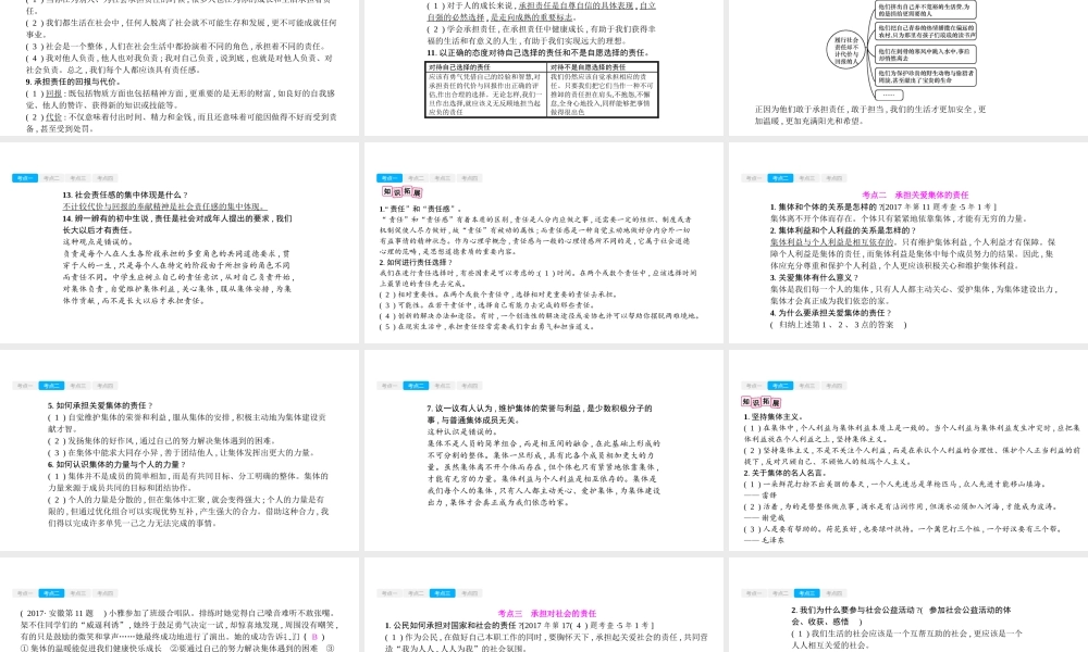 安徽省中考政治一轮复习 九全 第一单元 承担责任 服务社会课件-人教版初中九年级全册政治课件