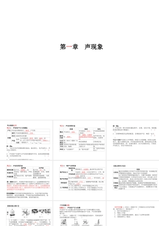 安徽省中考物理一轮复习 第一章 声现象课件-人教版初中九年级全册物理课件
