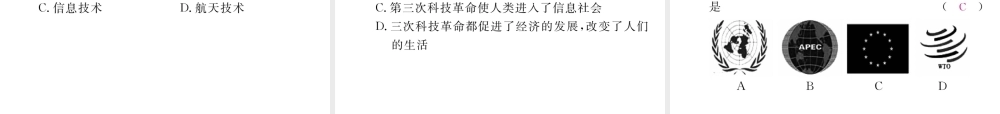 （云南专版）中考历史复习 第2部分 热点专题速查 专题8 变幻莫测的世界—三次科技革命及世界经济政治格局的演变课件-人教版初中九年级全册历史课件