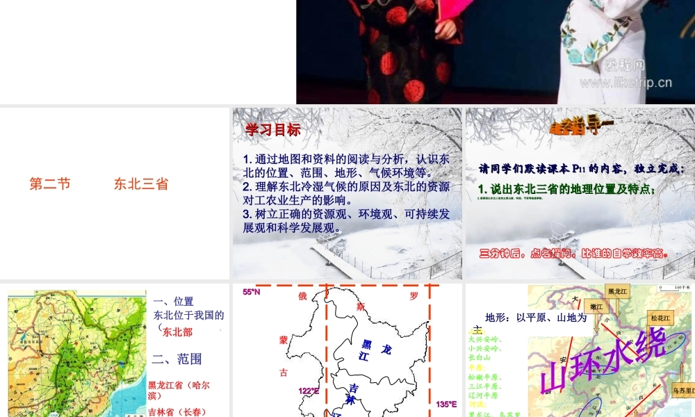 安徽省滁州二中八年级地理下册 6.2 东北三省课件 （新版）新人教版