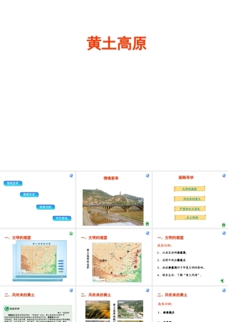 安徽省滁州二中八年级地理下册 6.3 黄土高原课件 （新版）新人教版