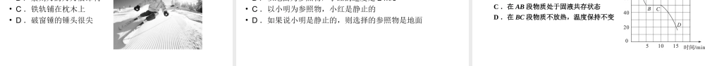 安徽省中考物理一轮复习 专题2 选择题课件-人教版初中九年级全册物理课件