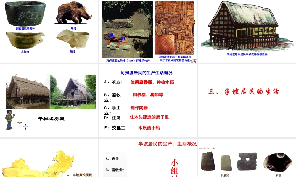 （2016年秋季版）七年级历史上册 第2课 原始农耕生活课件 川教版