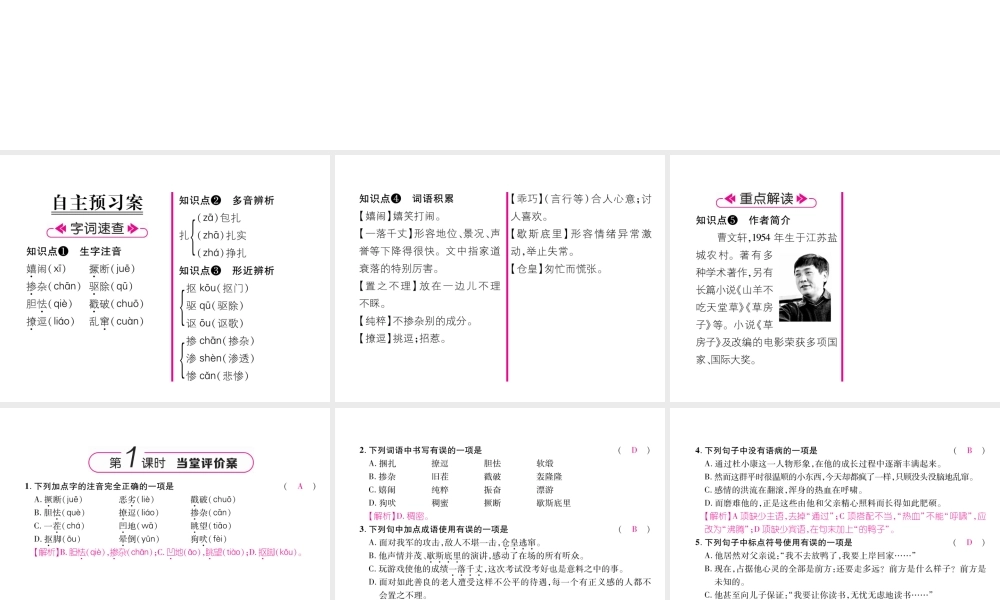 （云南专版）九年级语文上册 16 孤独之旅作业课件 新人教版-新人教版初中九年级上册语文课件