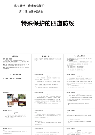 （2016年秋季版）江苏省徐州市七年级道德与法治下册 第五单元 珍惜特殊保护 第13课 法律护我成长 第2框 特殊保护的四道防线课件 苏教版