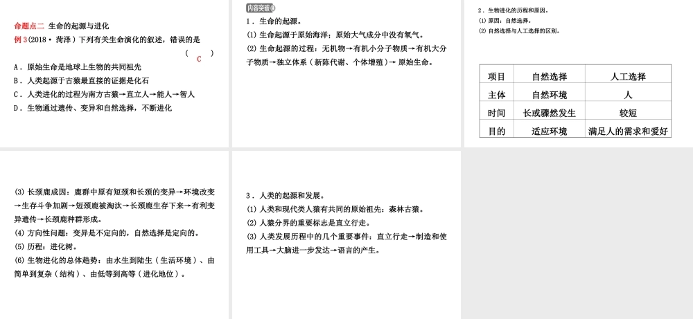 （东营专版）中考生物 专题九复习课件-人教版初中九年级全册生物课件