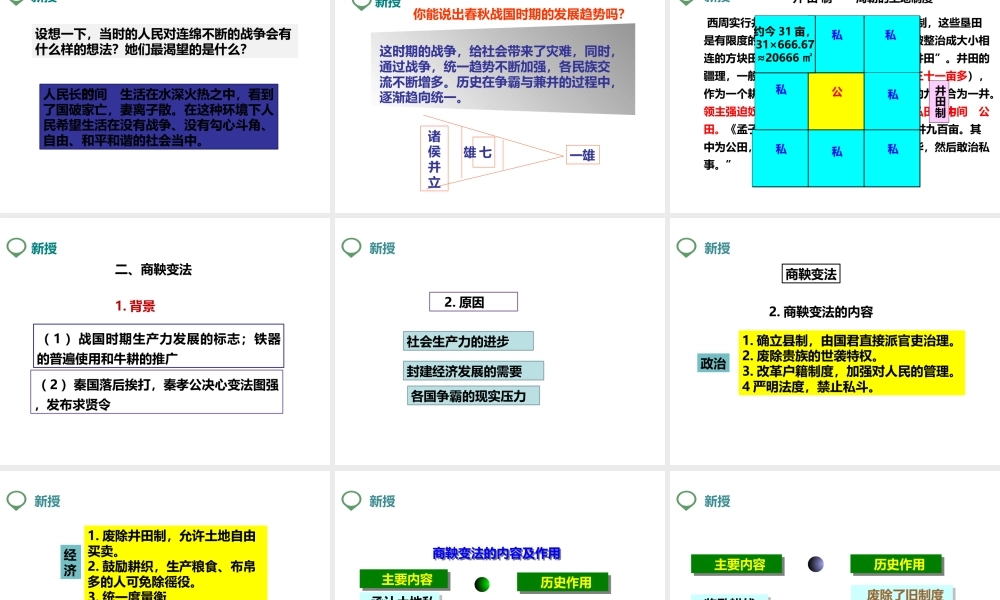 （2016年秋季版）七年级历史上册 第7课 战国时期的社会变化课件 新人教版