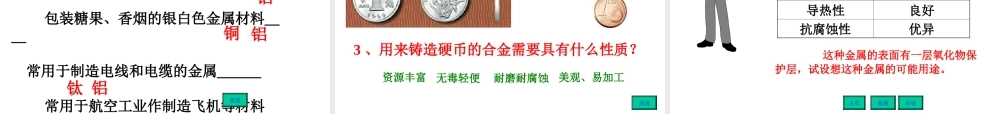 安徽省毫州市风华中学九年级化学《金属材料》课件