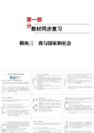 （云南专版）中考道德与法治 第1部分 教材同步复习 模块3 我与国家和社会 第1章 积极适应社会的发展课件-人教版初中九年级全册政治课件