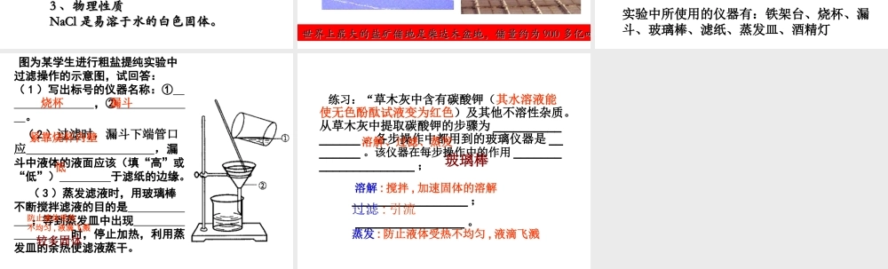 安徽省毫州市风华中学九年级化学《生活中常见的盐》课件
