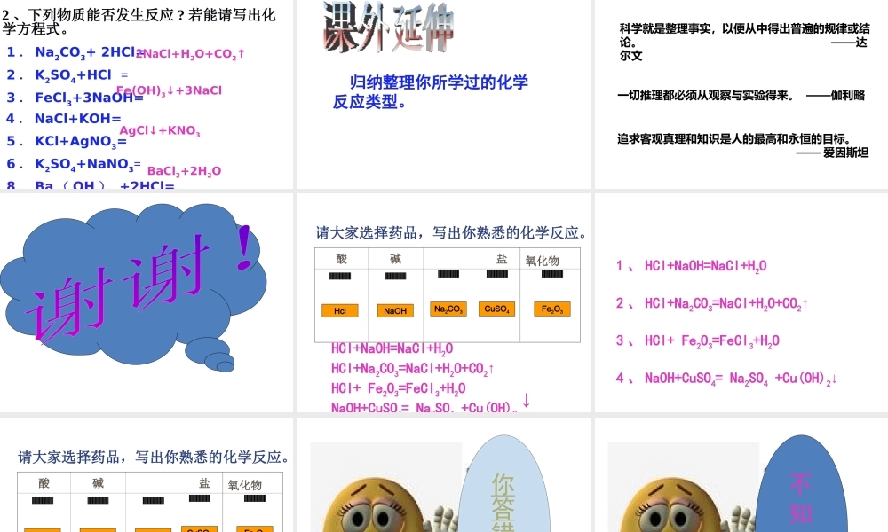 安徽省淮北市梅苑学校九年级化学上册《常见的盐》课件 新人教版