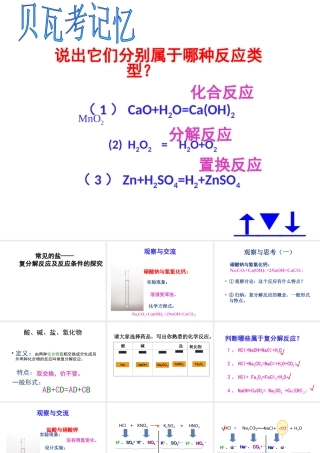 安徽省淮北市梅苑学校九年级化学上册《常见的盐》课件 新人教版