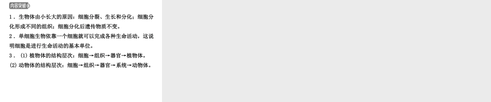 （东营专版）中考生物 专题一复习课件-人教版初中九年级全册生物课件