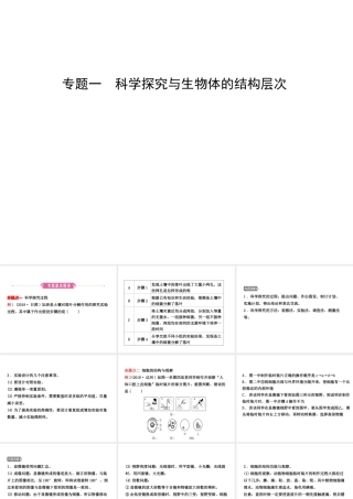 （东营专版）中考生物 专题一复习课件-人教级全册生物课件