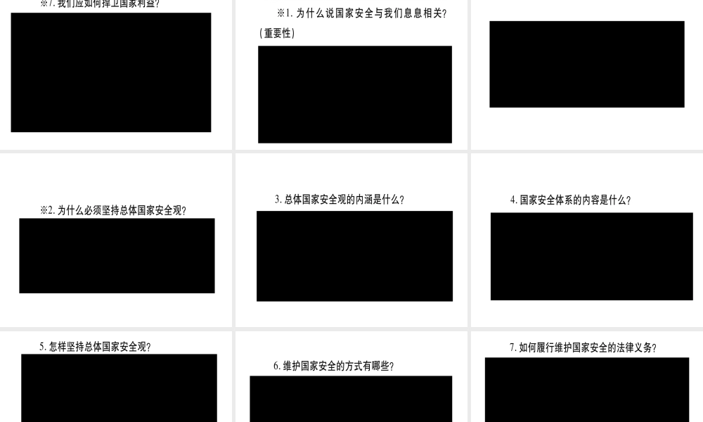 （云南专版）中考道德与法治总复习 八上 第4单元 维护国家利益课件-人教版初中九年级全册政治课件