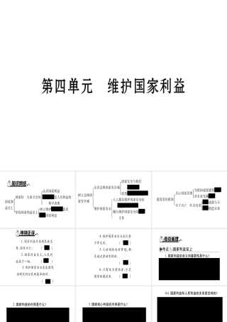 （云南专版）中考道德与法治总复习 八上 第4单元 维护国家利益课件-人教版初中九年级全册政治课件
