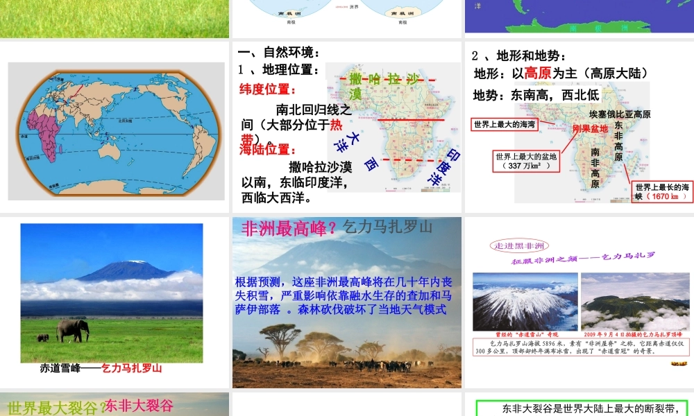 安徽省淮北市七年级地理下册 第八章 第三节 撒哈拉以南的非洲课件 （新版）新人教版-（新版）新人教版初中七年级下册地理课件