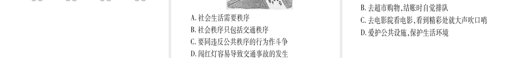 （云南专版）中考道德与法治总复习 第1篇 真题体验 满分演练 八上 第2单元 遵守社会规则课件-人教版初中九年级全册政治课件