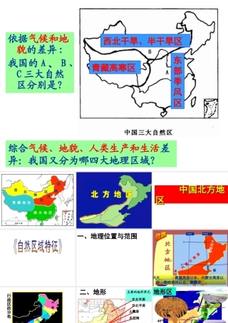 安徽省淮北市天一中学八年级地理下册 第六章 中国北方地区课件 （新版）新人教版