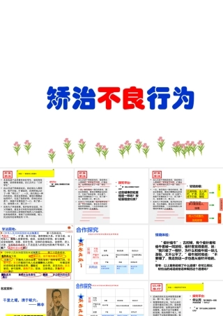 （2016年秋季版）七年级道德与法治下册 第五单元 珍惜特殊保护 第15课 远离“高压线”第1框 矫治不良行为课件 苏教版