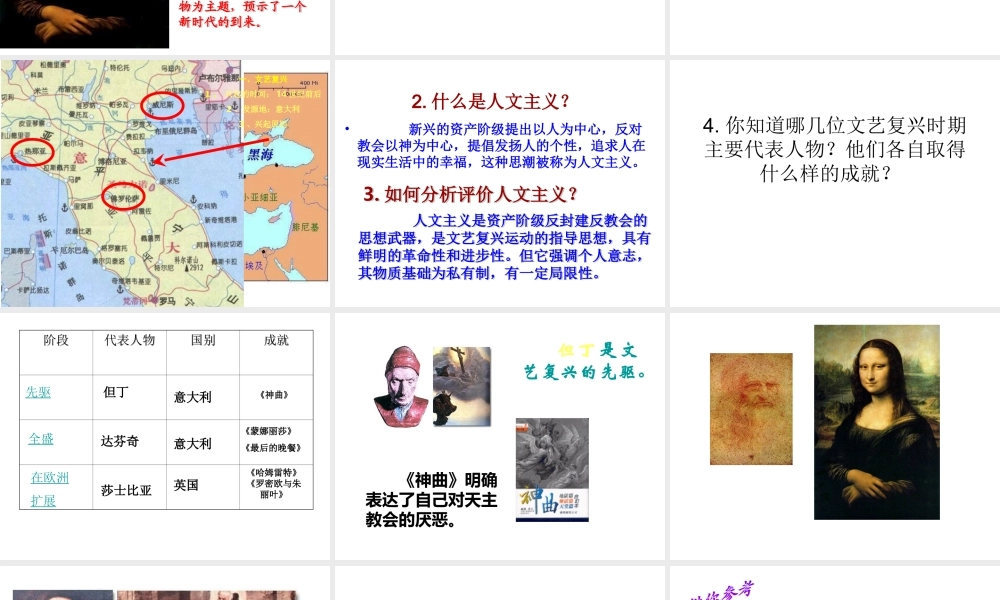 安徽省淮南市九年级历史上册 第四单元 第10课 资本主义时代的曙光课件 新人教版-新人教版初中九年级上册历史课件